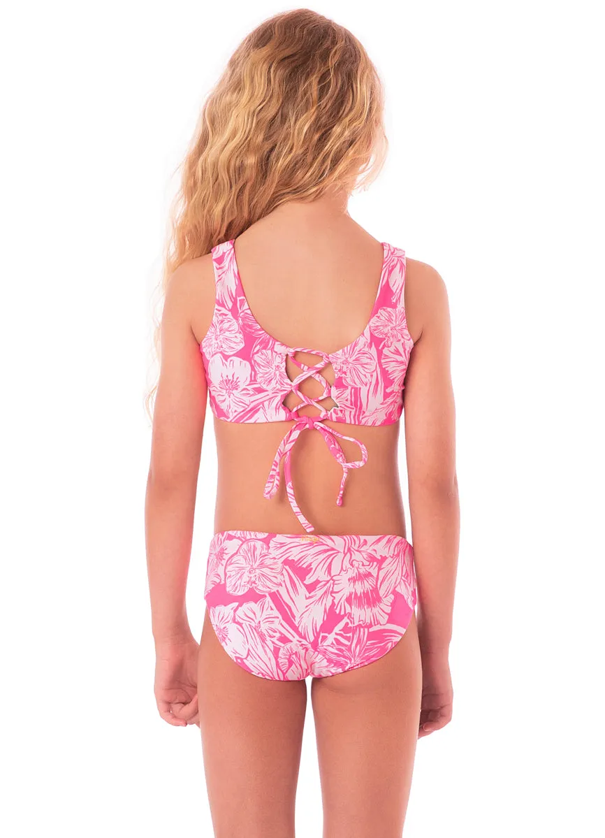 Maaji Pink Blossom Hoya Bikini Set Girls Maaji