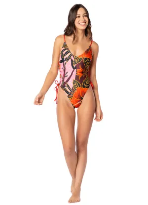 Maaji Pink Hibiscus Lyla Classic One Piece Maaji
