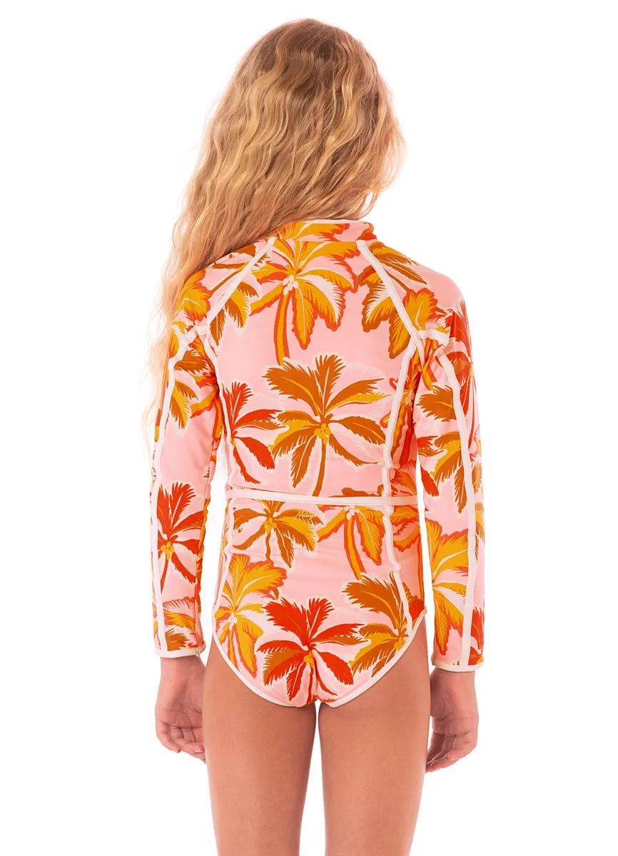 Maaji Pink Palms Moorea One Piece Girls Maaji