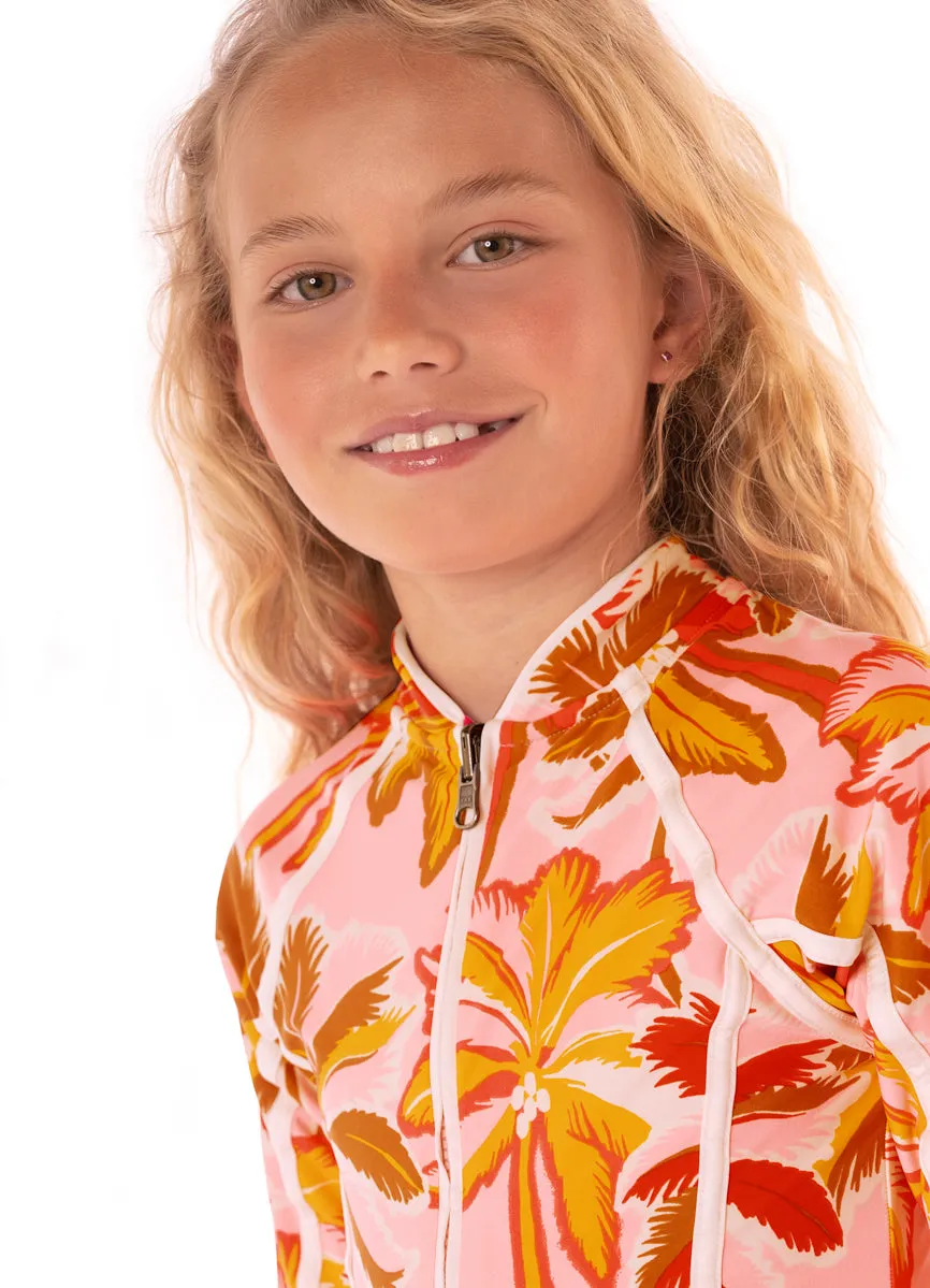 Maaji Pink Palms Moorea One Piece Girls Maaji