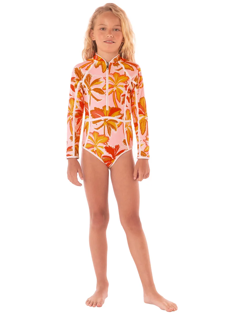 Maaji Pink Palms Moorea One Piece Girls Maaji