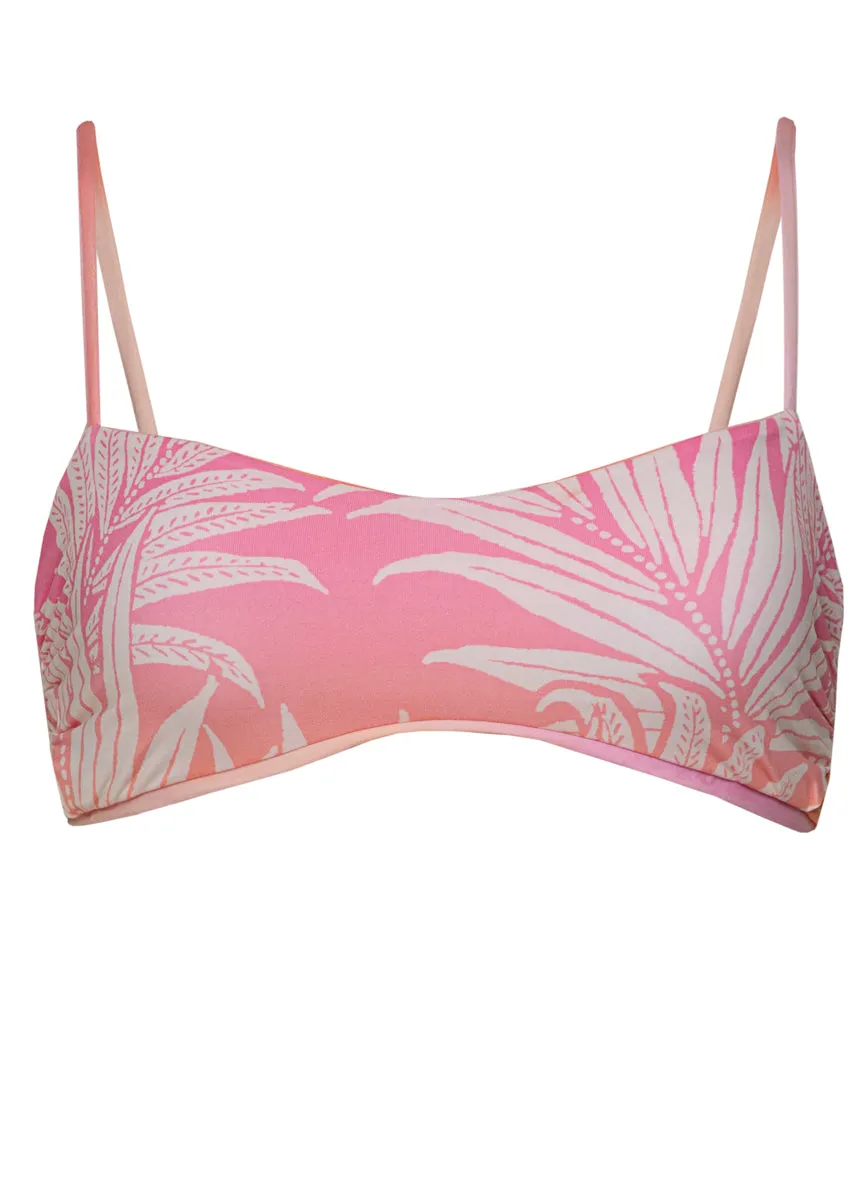 Maaji Pink Swirl Hunter Classic Bralette Bikini Top Maaji