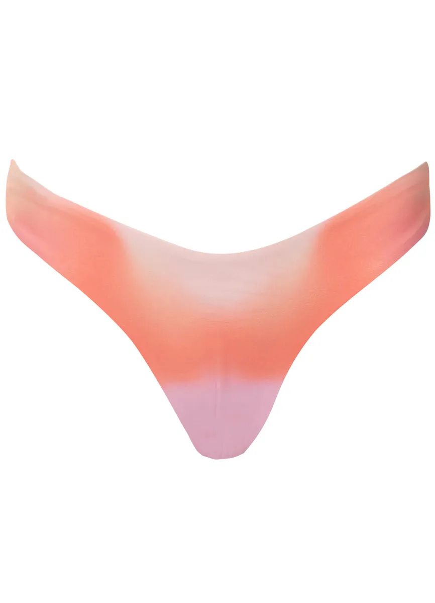 Maaji Pink Swirl Splendour Regular Rise Thin Side Bikini Bottom Maaji