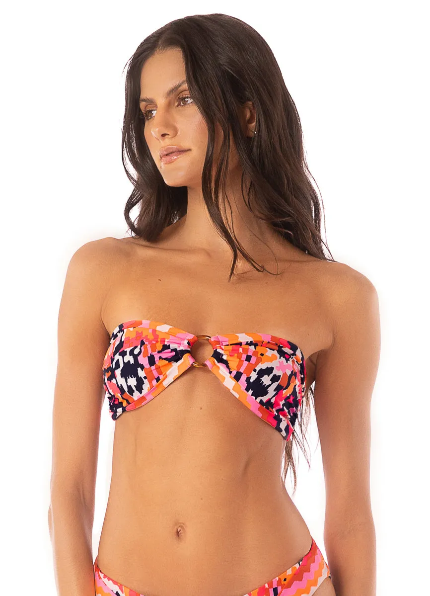 Maaji Prism Cat Jill Ring Bandeau Bikini Top Maaji
