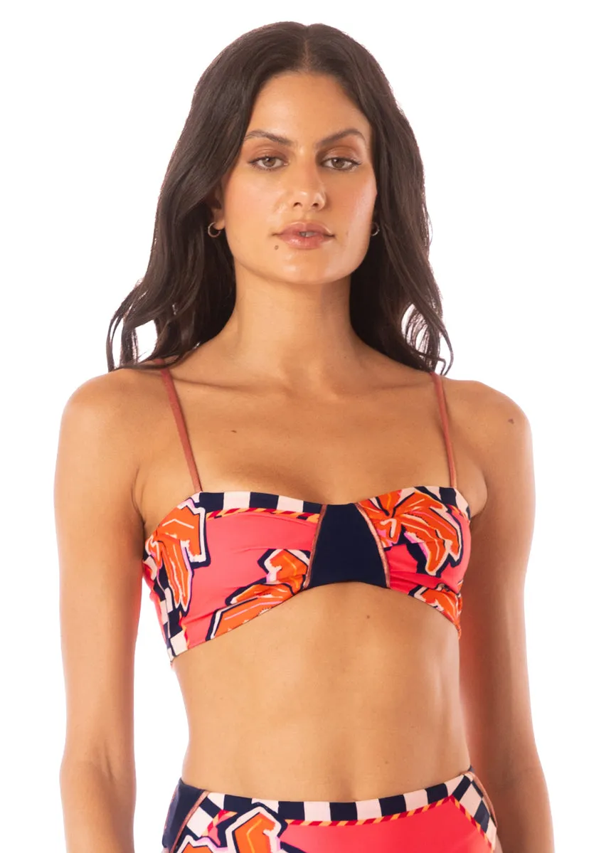 Maaji Racing Palms Jaslynn Classic Bralette Bikini Top Maaji