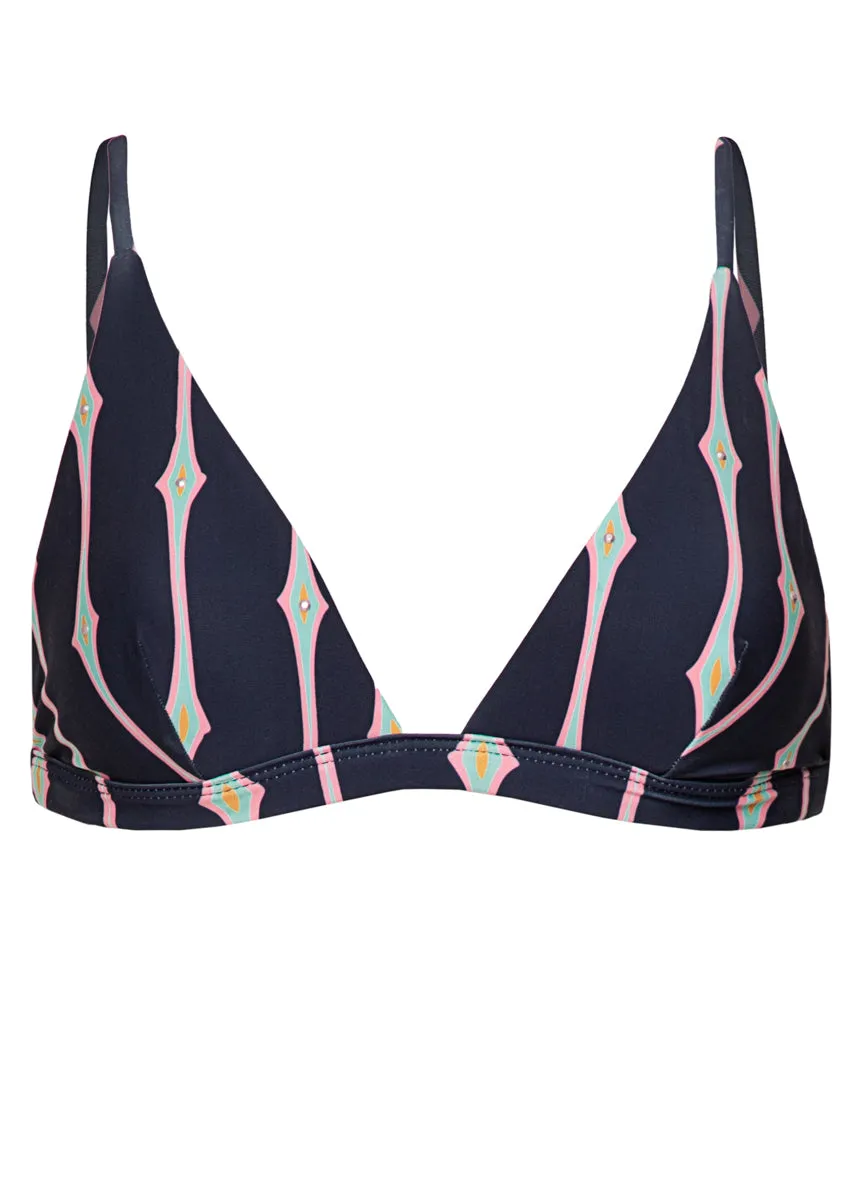 Maaji Radiant Diamond Ivy Fixed Triangle Bikini Top Maaji