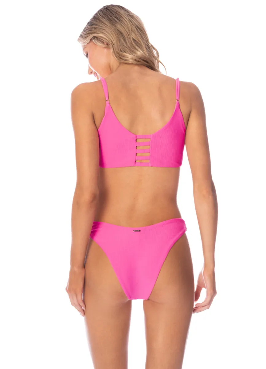 Maaji Radiant Pink Praia Classic Bralette Bikini Top Maaji