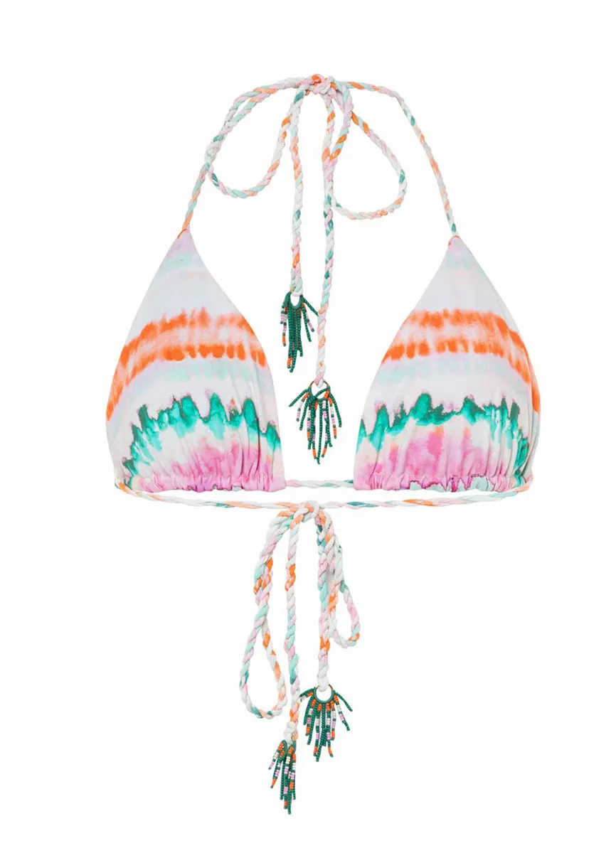 Maaji Rainbow Dye Blamy Sliding Triangle Bikini Top Maaji