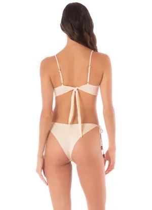 Maaji Rosebud Sunseeker Regular Rise Tie Side Bikini Bottom Maaji