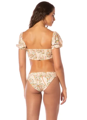 Maaji Sandstone Tropics Flirty Low Rise Thin Side Bikini Bottom Maaji