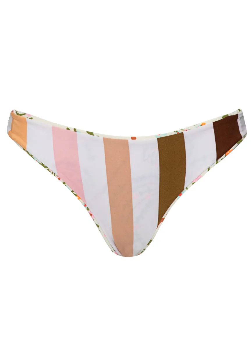 Maaji Sandstone Tropics Flirty Low Rise Thin Side Bikini Bottom Maaji