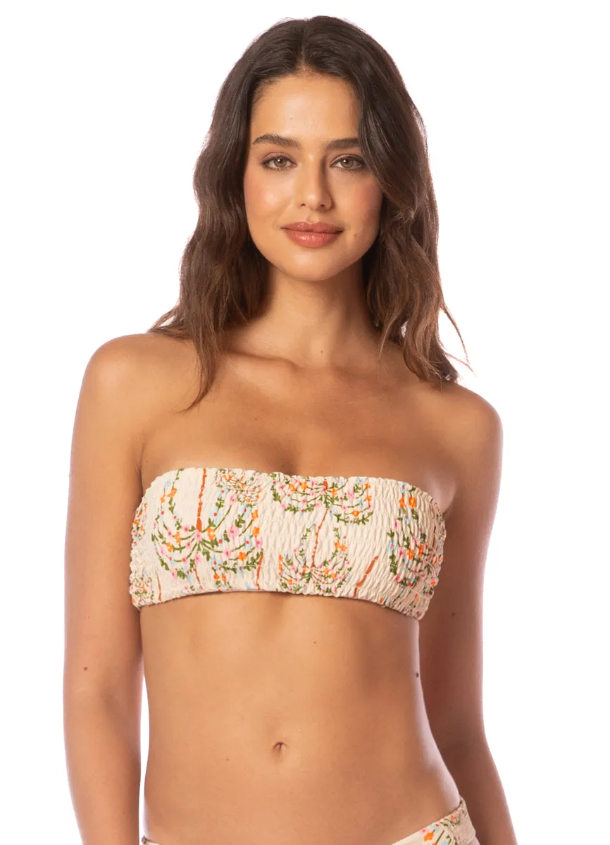 Maaji Sandstone Tropics Radiance Lace Up Bralette Bikini Top Maaji