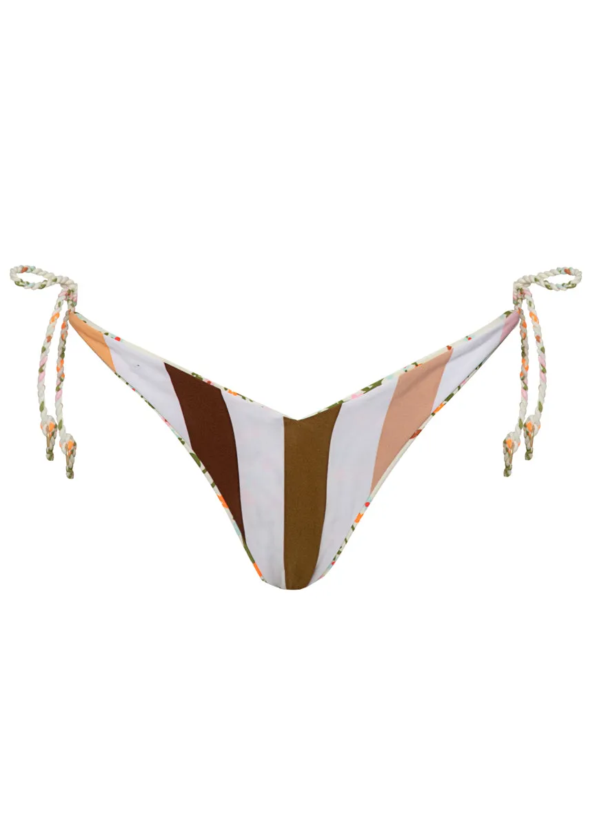 Maaji Sandstone Tropics Sunshine Regular Rise Tie Side Bikini Bottom Maaji