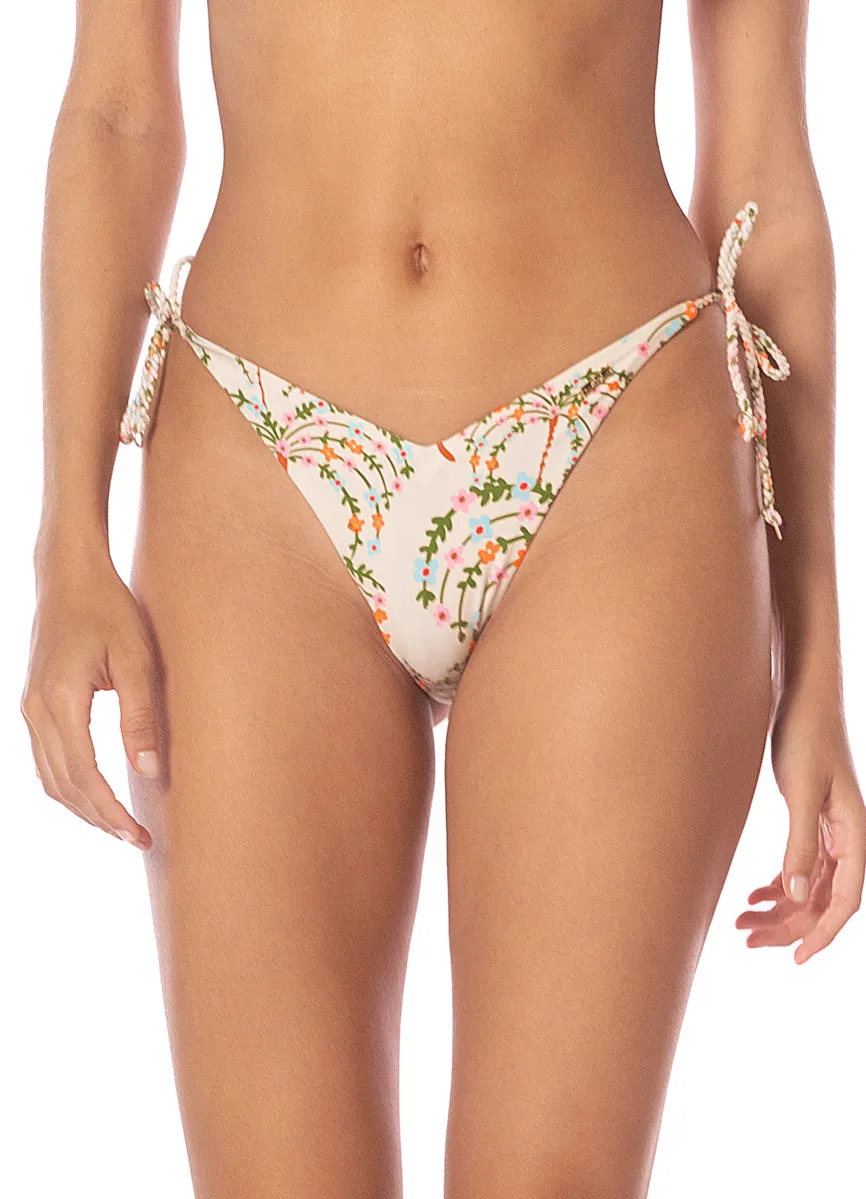 Maaji Sandstone Tropics Sunshine Regular Rise Tie Side Bikini Bottom Maaji