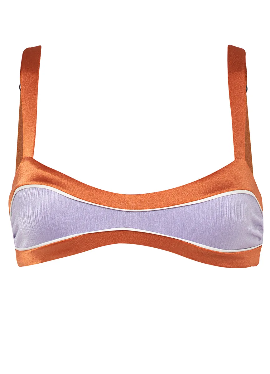 Maaji Satin Umber Headhunter Sporty Bralette Bikini Top Maaji