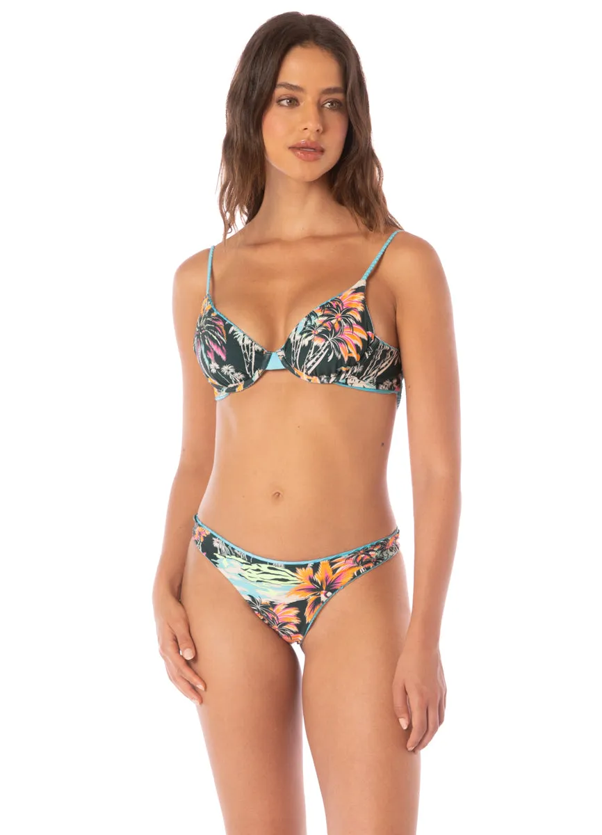 Maaji Sea Blue Dainty Unmolded Underwire Bikini Top Maaji