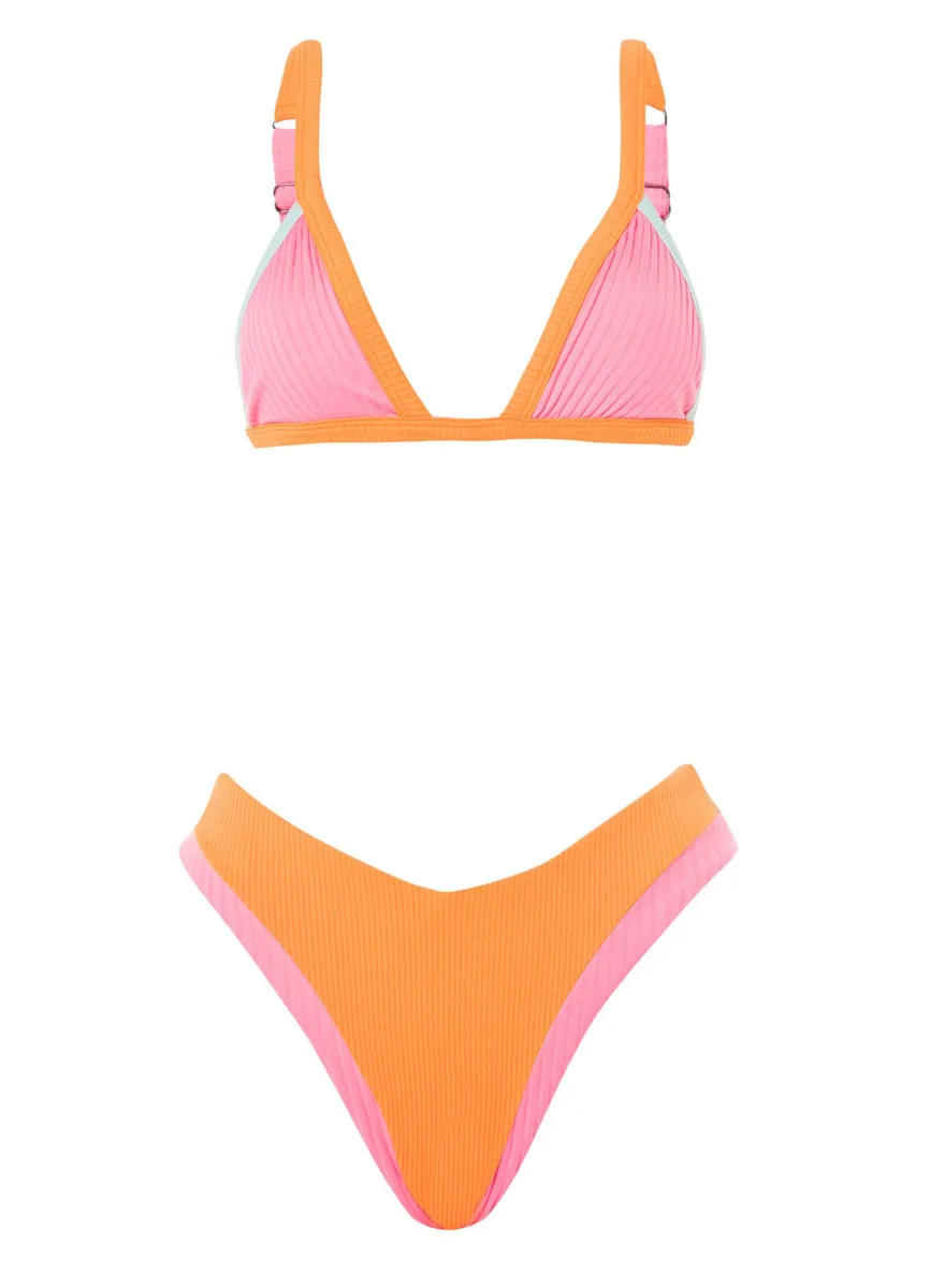 Maaji Sea Pink Faith High Rise Bikini Bottom Maaji
