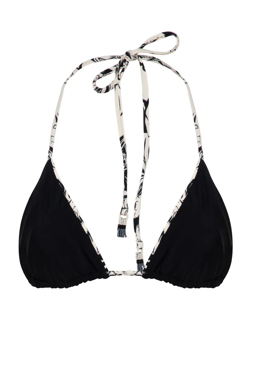 Maaji Sepia Fiori Alana Sliding Triangle Bikini Top Maaji
