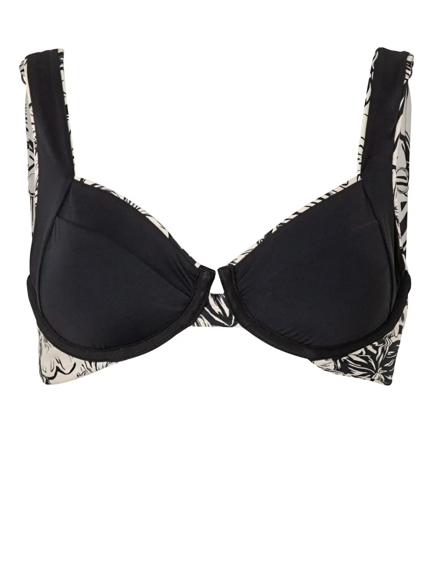 Maaji Sepia Fiori Archie Underwire Bikini Top Maaji