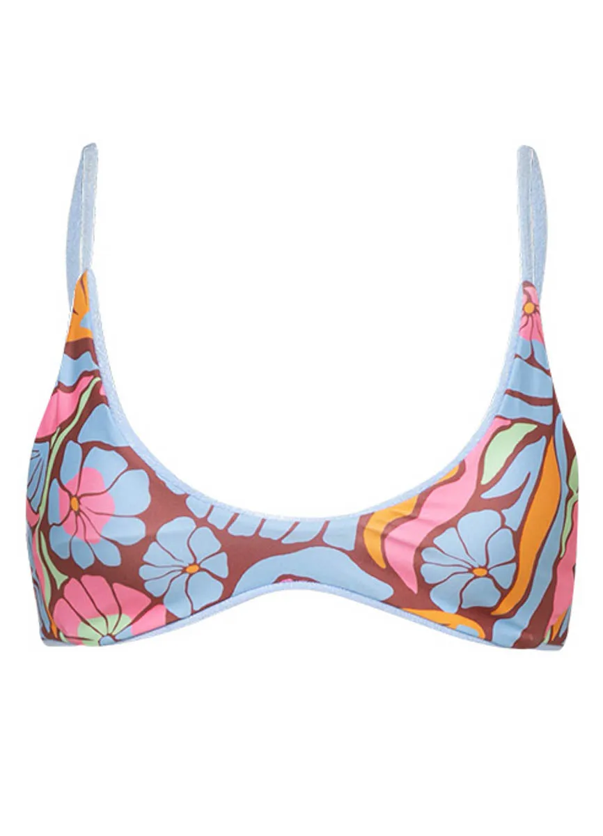 Maaji Serenity Blue Creta Classic Bralette Bikini Top Maaji