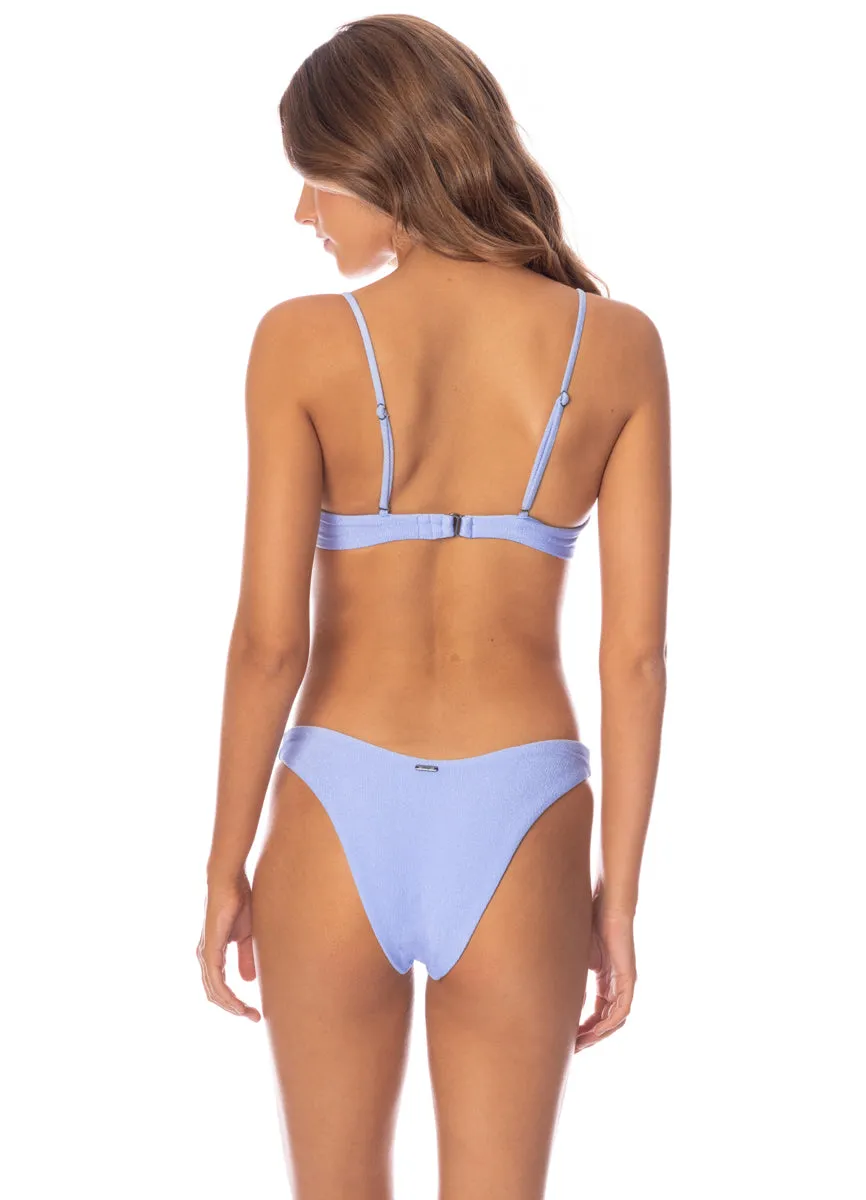Maaji Serenity Blue Splendour Regular Rise Thin Side Bikini Bottom Maaji
