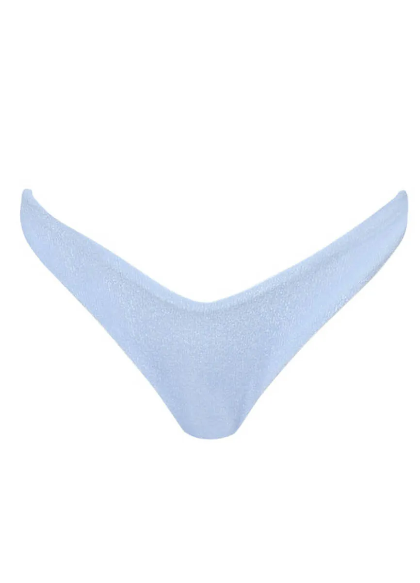 Maaji Serenity Blue Splendour Regular Rise Thin Side Bikini Bottom Maaji
