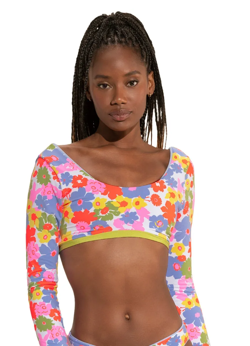 Maaji Serenity Lavender Benny Long Sleeve Bikini Top Maaji