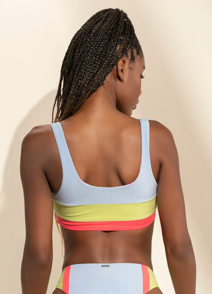 Maaji Serenity Lavender Shay Sporty Bralette Bikini Top Maaji