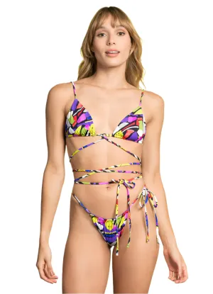 Maaji Smiley Daisy Bandel Strapless Bandeau Bikini Top Maaji