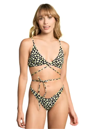 Maaji Smiley Daisy Wrappi Sporty Bralette Bikini Top Maaji