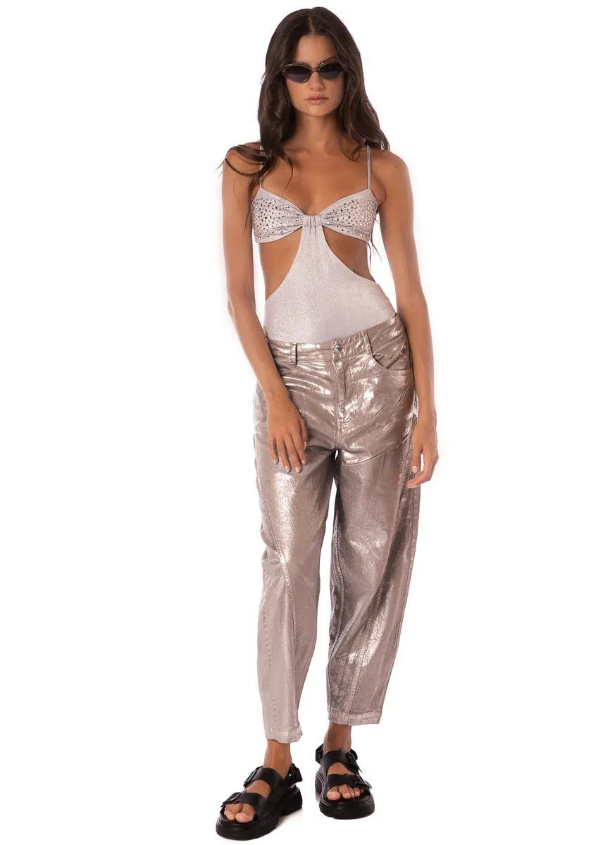 Maaji Smokey Silver Anya Trikini One Piece Maaji