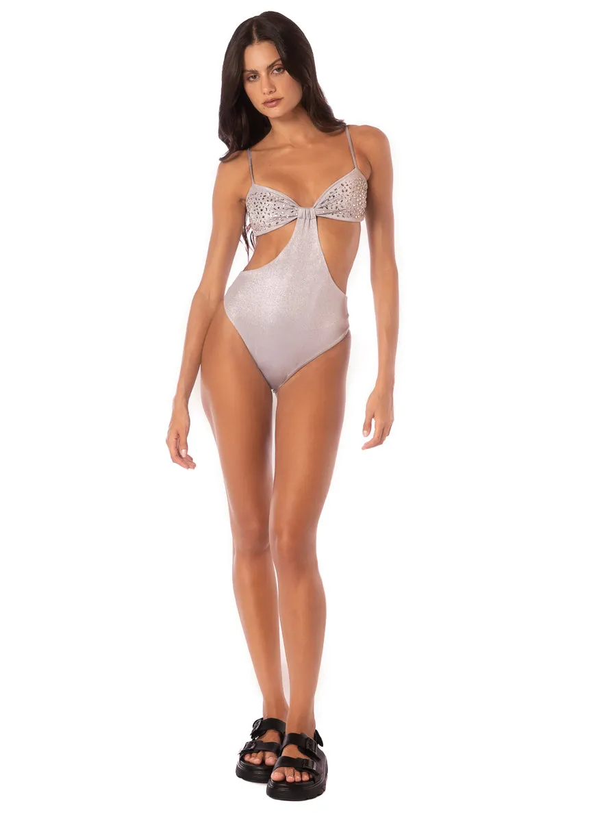 Maaji Smokey Silver Anya Trikini One Piece Maaji