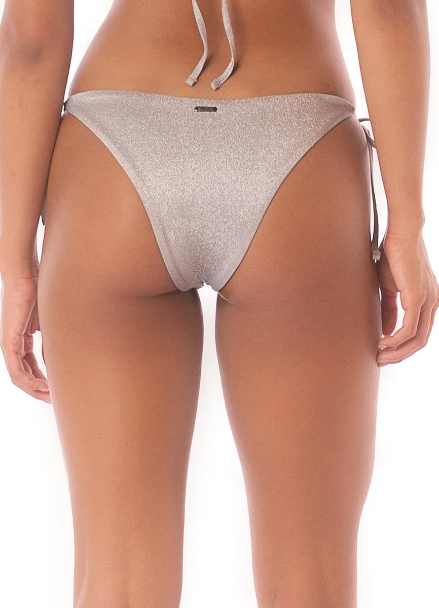 Maaji Smokey Silver Sunning Low Rise Tie Side Bikini Bottom Maaji