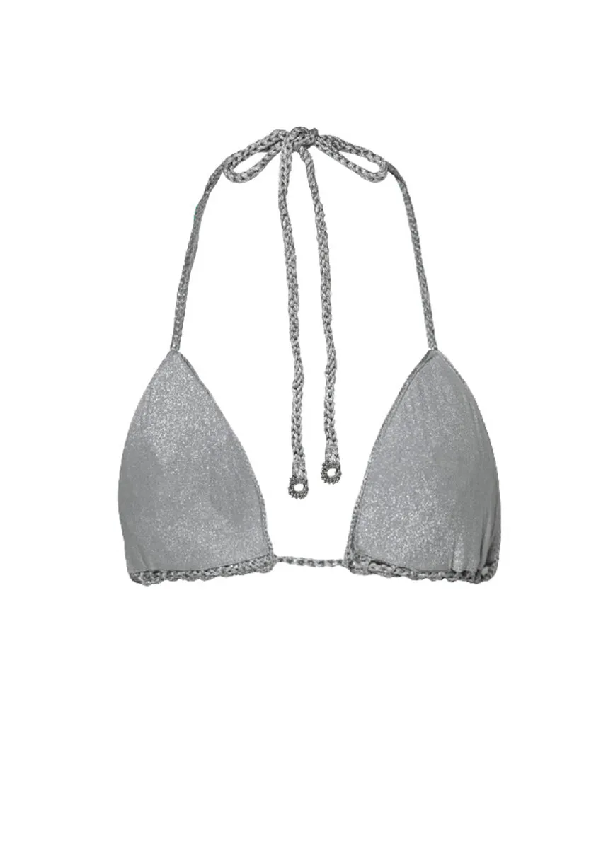 Maaji Sparkle Mesh Balms Sliding Triangle Bikini Top Maaji