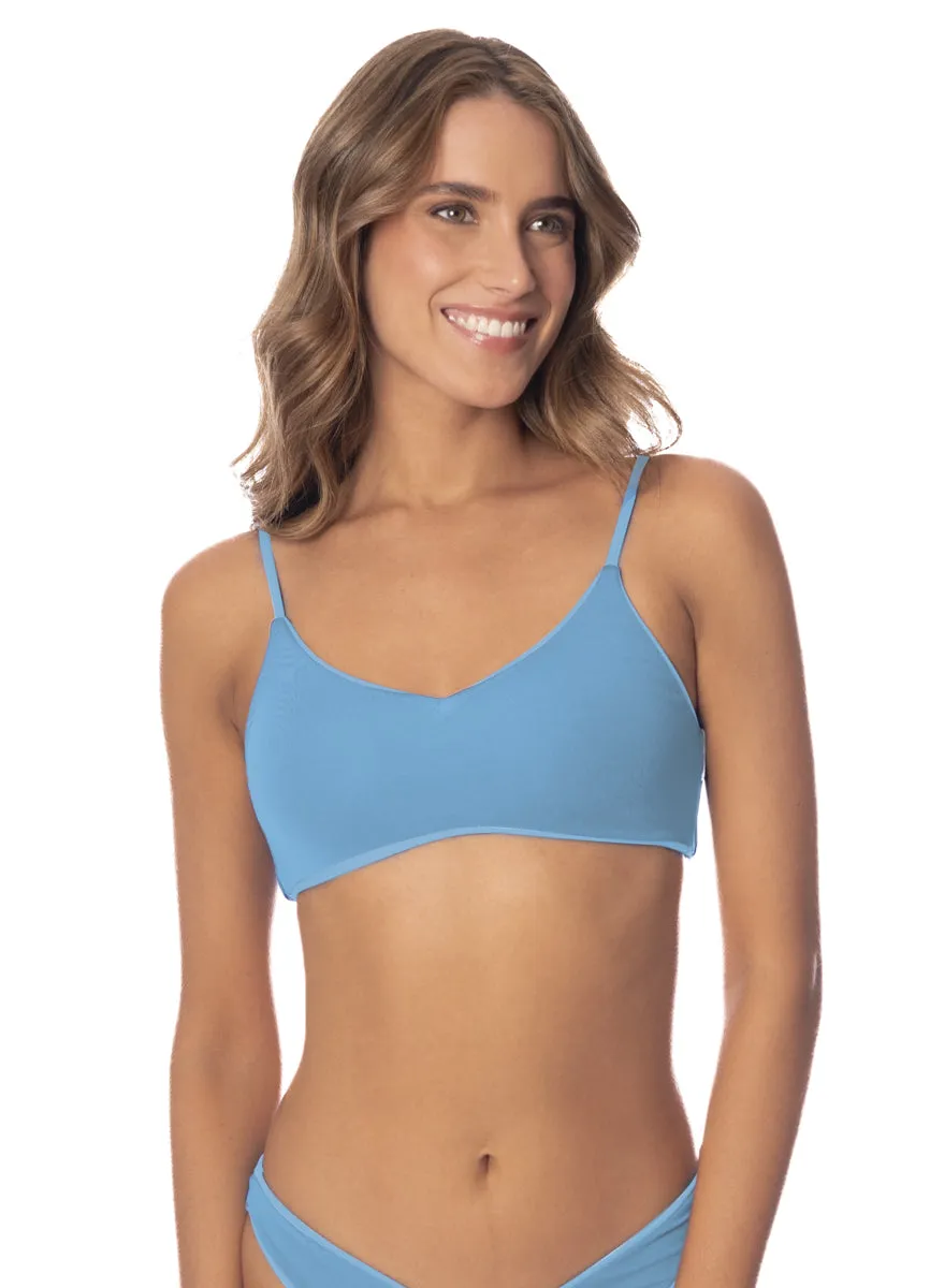 Maaji Stone Blue Praia Classic Bralette Bikini Top Maaji