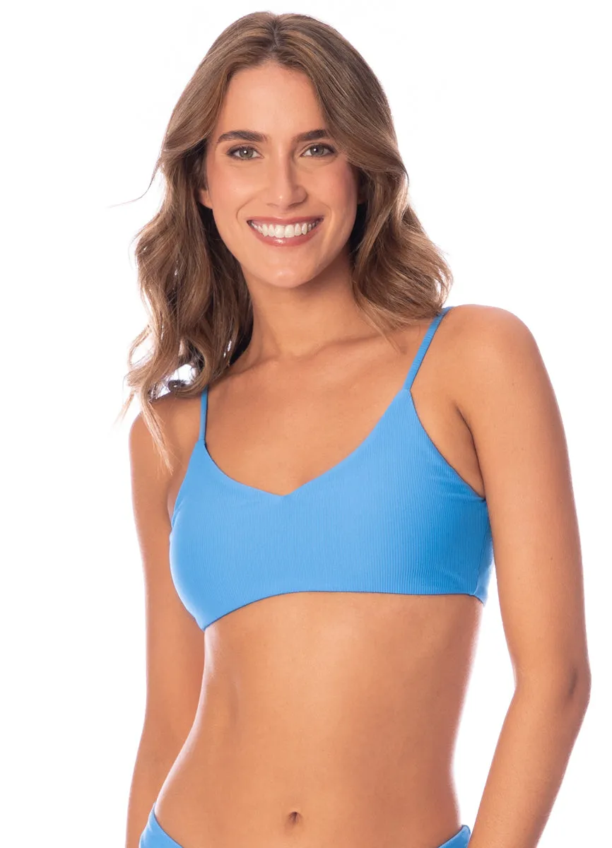 Maaji Stone Blue Praia Classic Bralette Bikini Top Maaji