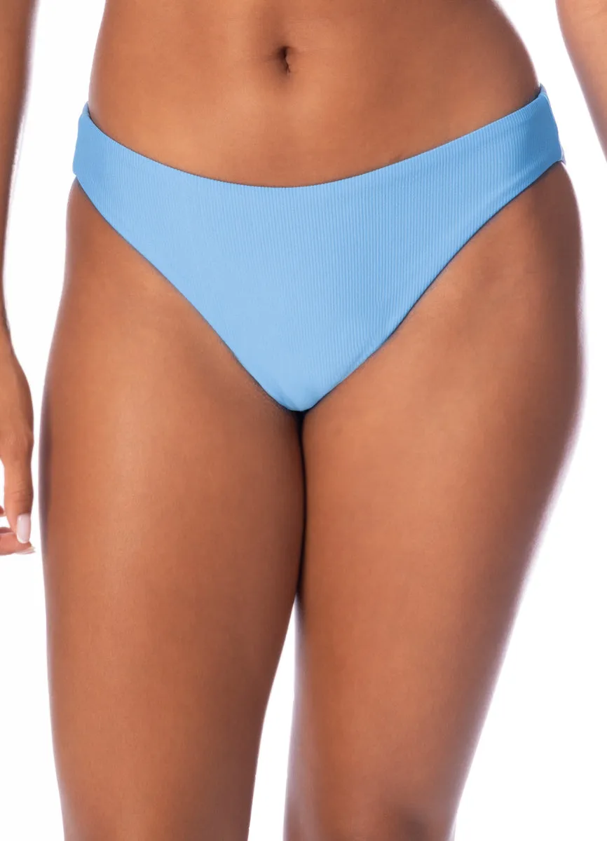Maaji Stone Blue Sublimity Regular Rise Classic Bikini Bottom Maaji