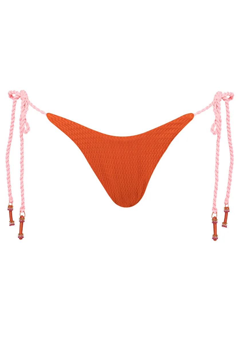 Maaji Summer Dunes Harley Regular Rise Tie Side Bikini Bottom Maaji