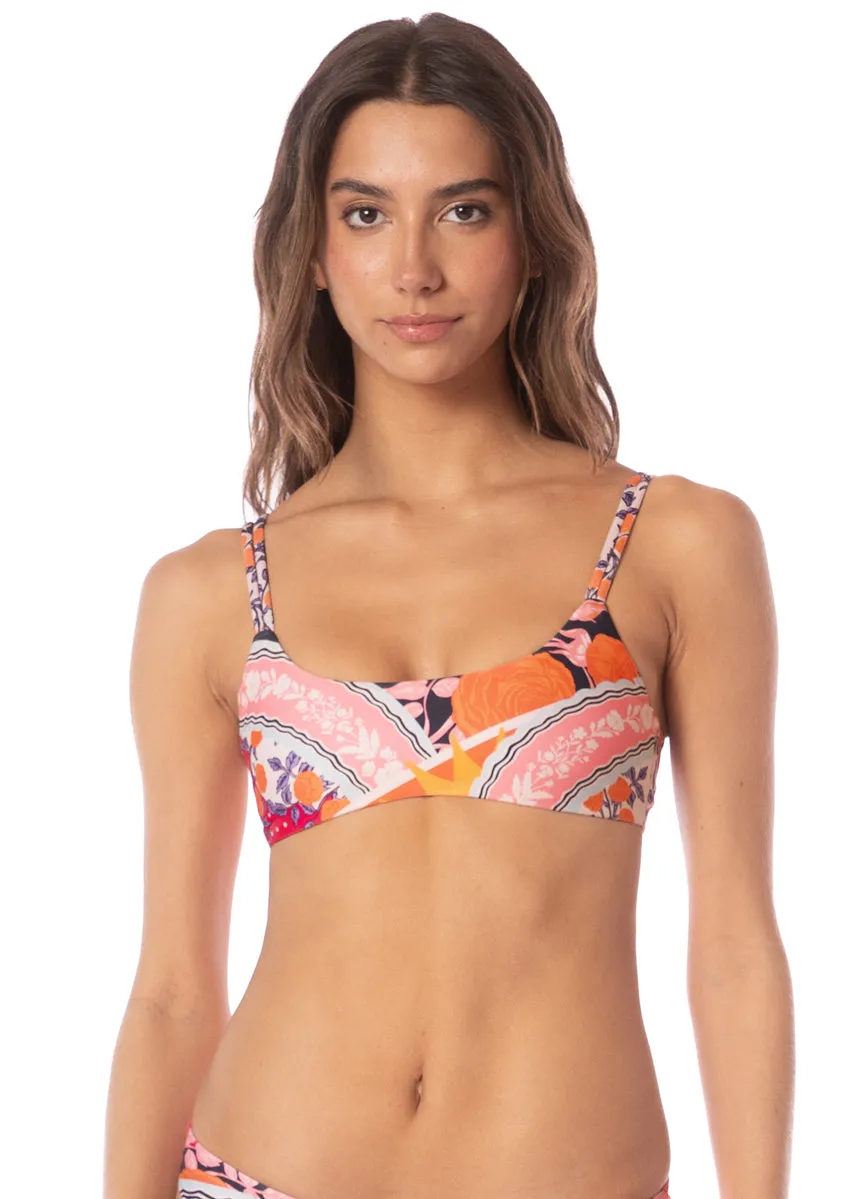 Maaji Sundance Pink Islay Sporty Bralette Bikini Top Maaji