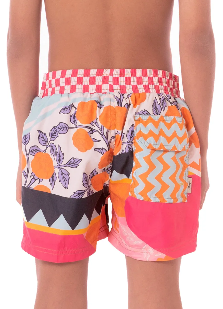 Maaji Sundance Pink Little Sailor Boys Trunks Maaji