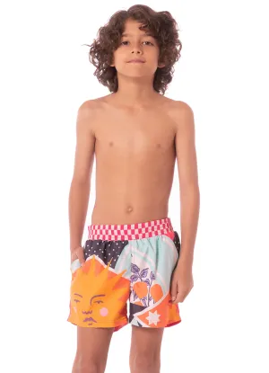 Maaji Sundance Pink Little Sailor Boys Trunks Maaji