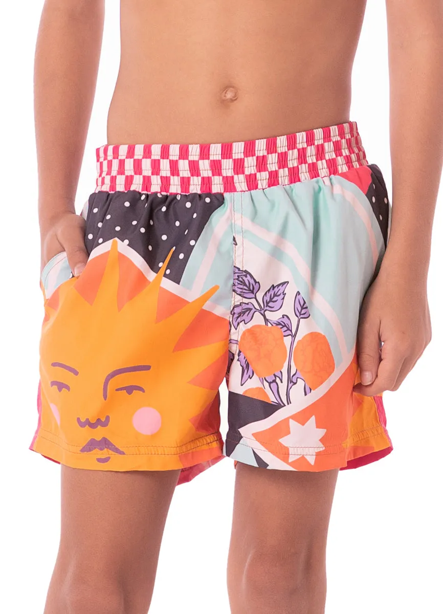 Maaji Sundance Pink Little Sailor Boys Trunks Maaji