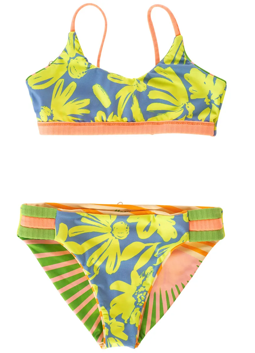 Maaji Sunrise Colada Flowers Girls Bikini Set Maaji