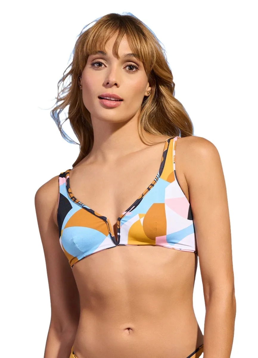 Maaji Swizzle Victory V Wire Bralette Bikini Top Maaji
