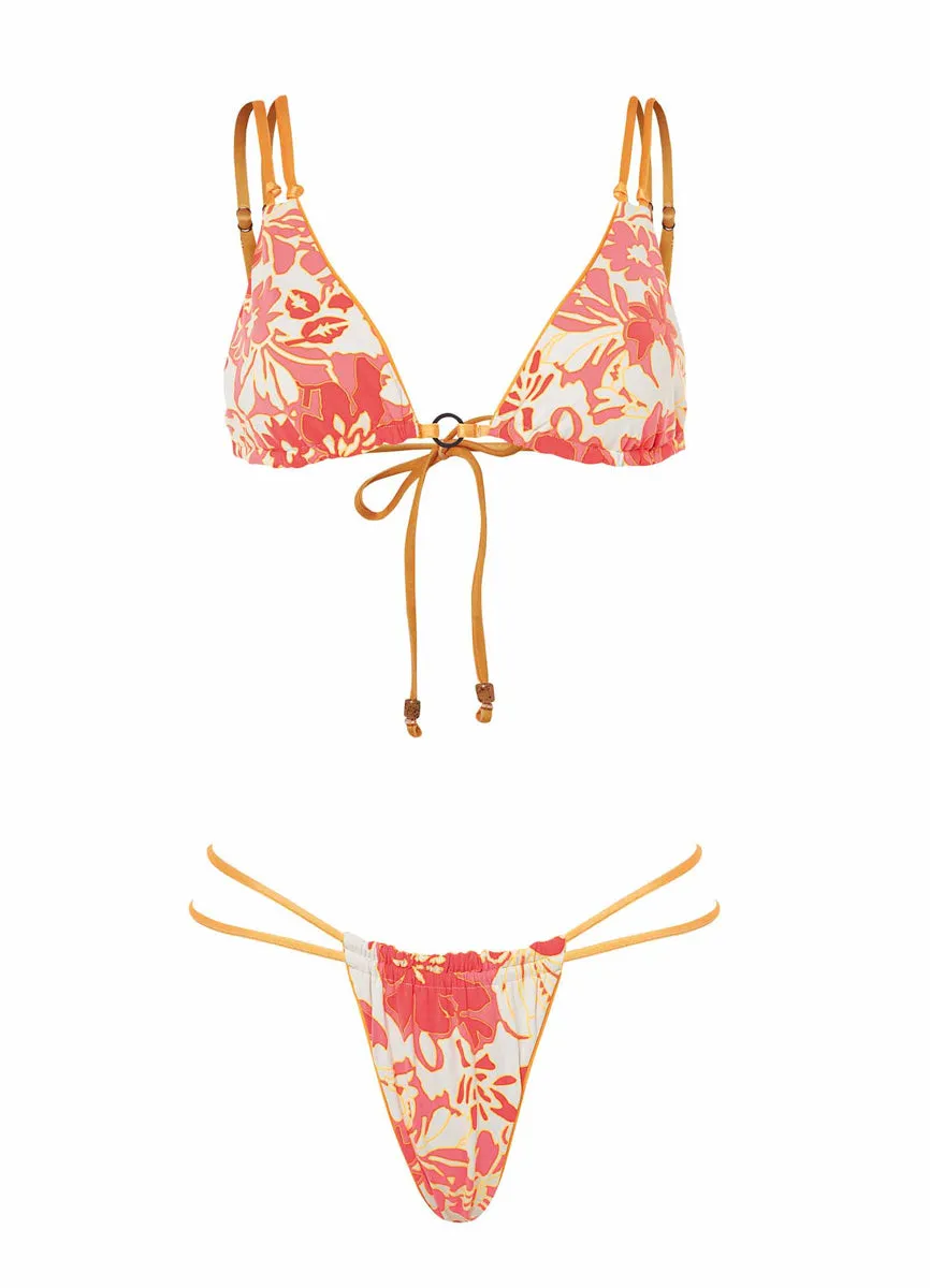 Maaji Tangerine Brenda Sliding Triangle Bikini Top Maaji