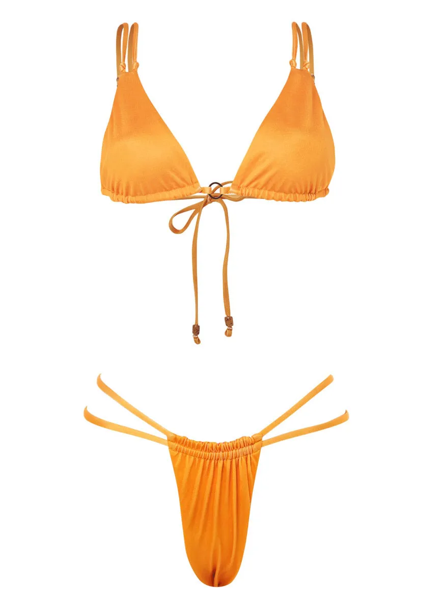 Maaji Tangerine Brenda Sliding Triangle Bikini Top Maaji