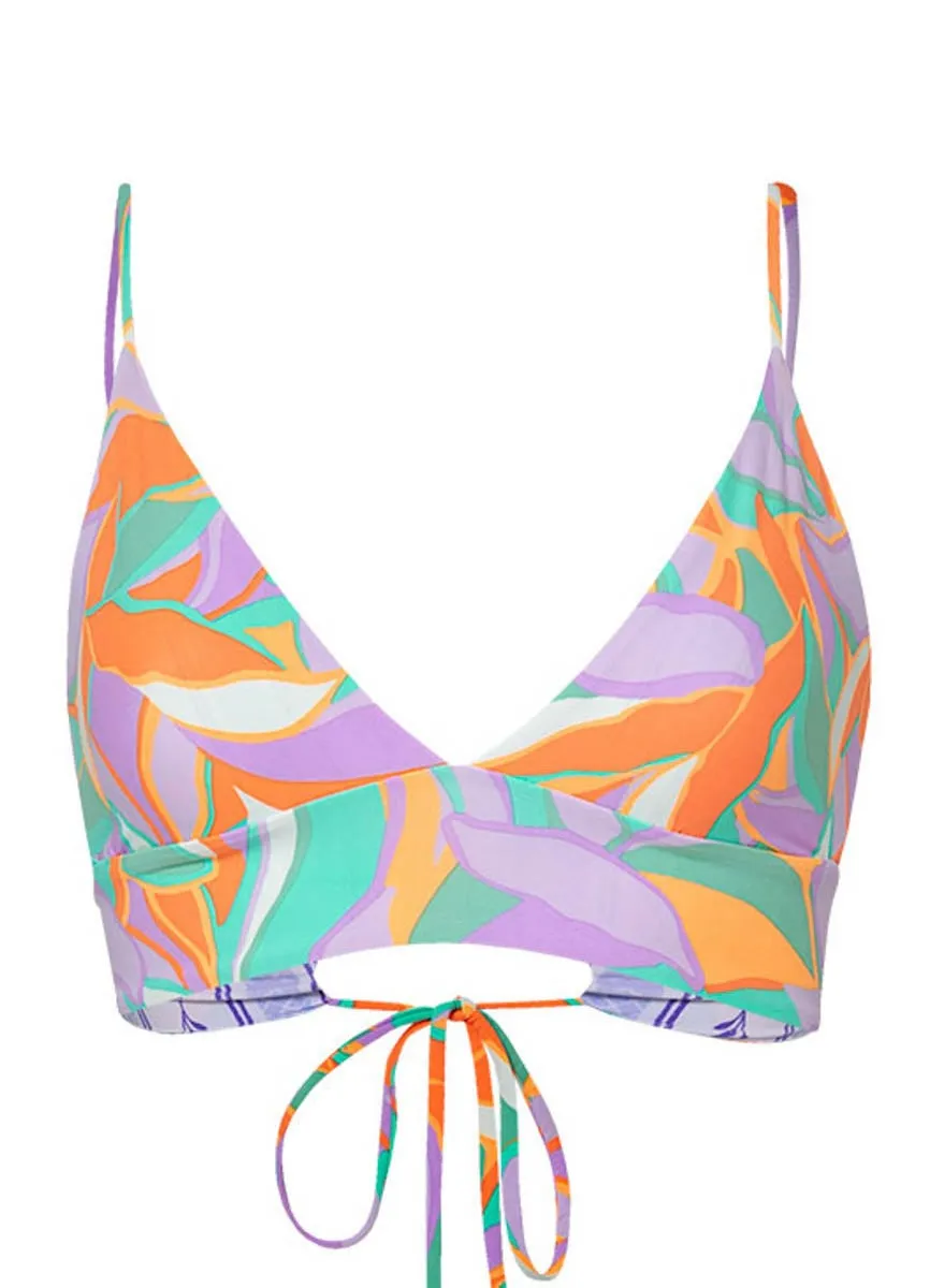 Maaji Urban Oasis Holly Long Line Triangle Bikini Top Maaji