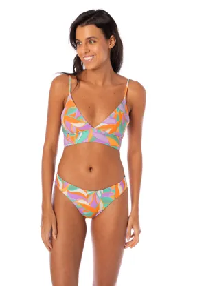 Maaji Urban Oasis Holly Long Line Triangle Bikini Top Maaji