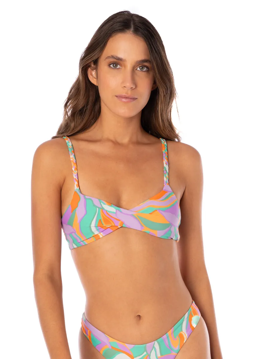 Maaji Urban Oasis Temis Twisted Bralette Bikini Top Maaji