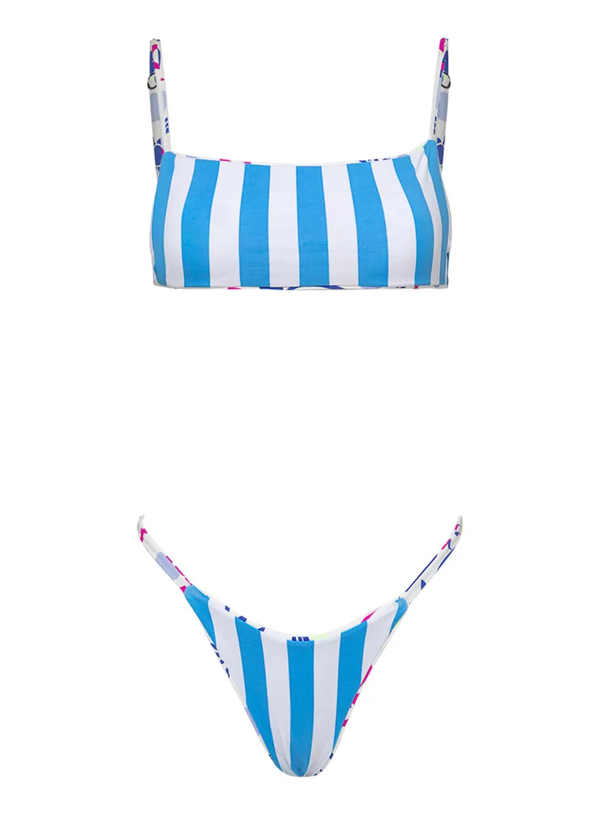 Maaji Venice Beach Micro Midi Regular Rise Single Strap Bikini Bottom Maaji